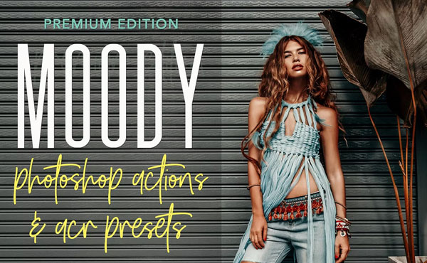 Editable Moody Dark Photoshop Action