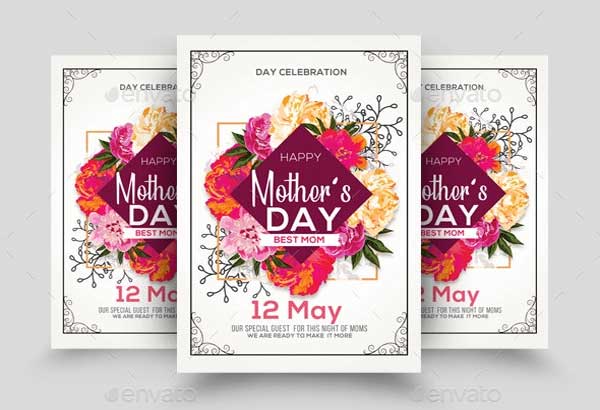 Editable Mothers day Flyer Template