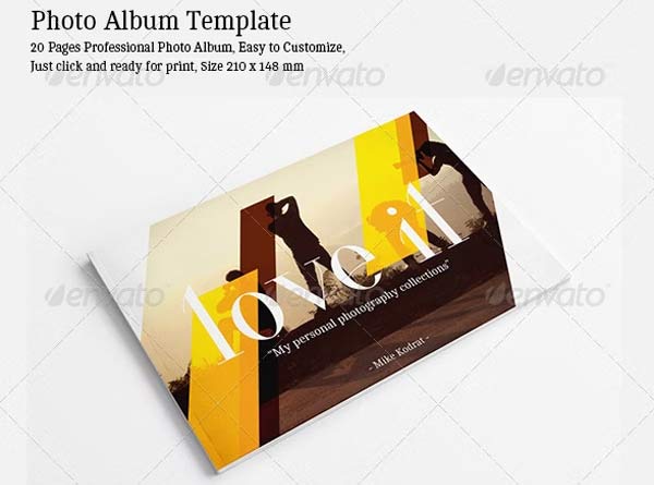 Editable Photo Album Templates