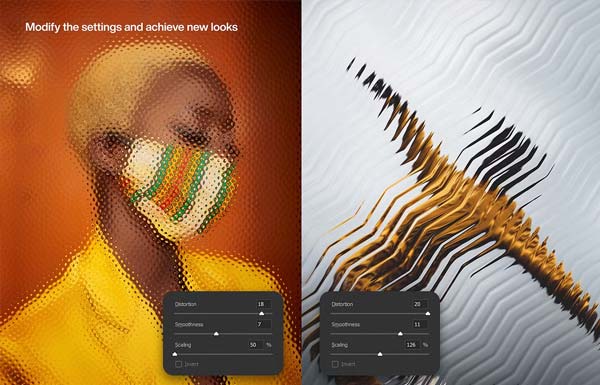Editable Photoshop Hyper Glass Actions