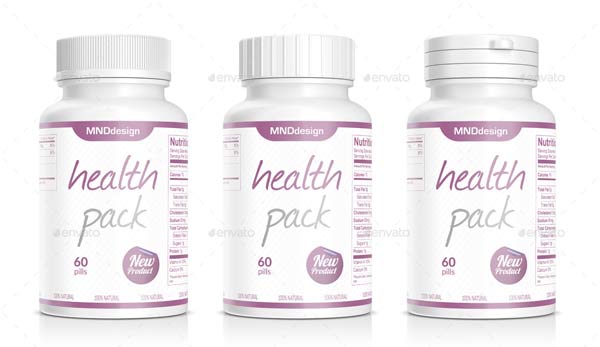 Editable Pills Bottle Mockups