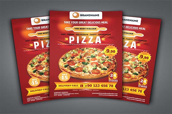 Editable Pizza Flyer Template