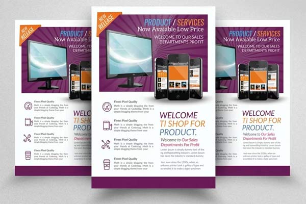 Editable Product Promotion Flyer Template