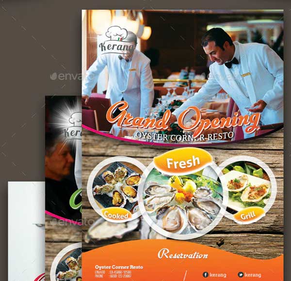 Editable Restaurant Flyer Template