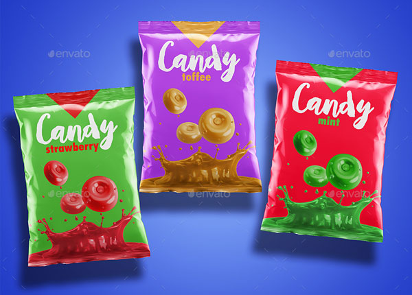 Editable Snack Package Mock-up