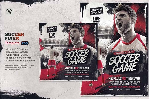 Editable Soccer Flyer Background Download