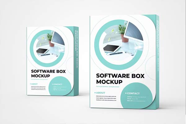 Editable Software Box Mockups Download