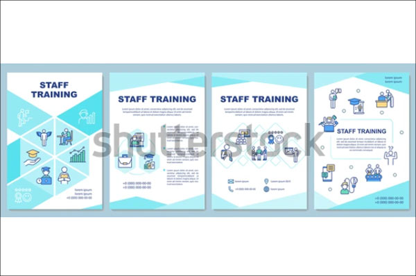 Editable Staff Training Brochure Template