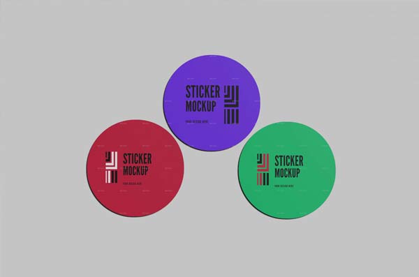 Editable Sticker Mockups