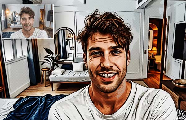 Editable Techno Sketch Photoshop Action