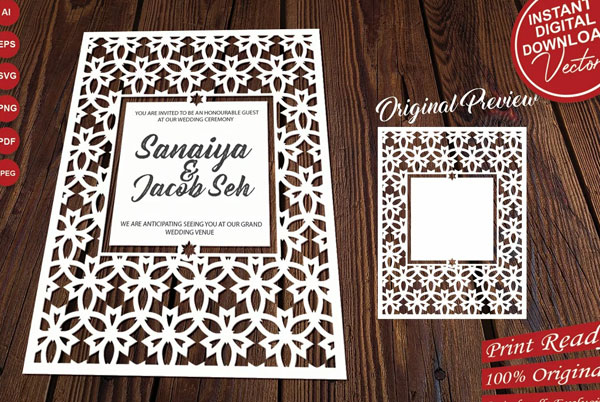 Editable Wedding Invitation Templates