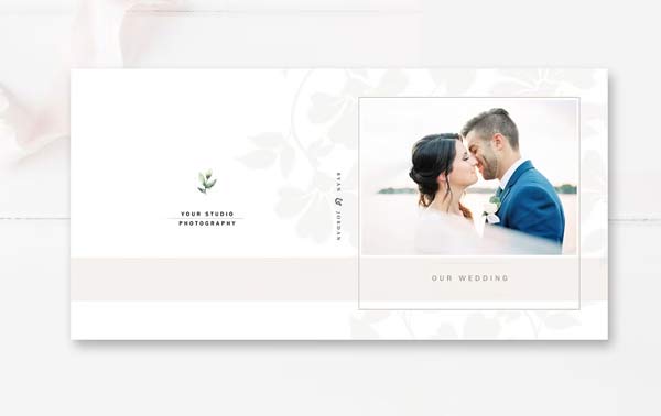 Editable Wedding Photo Album Template