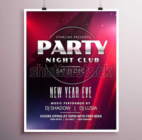 Editable Nightclub Party Flyer Templates