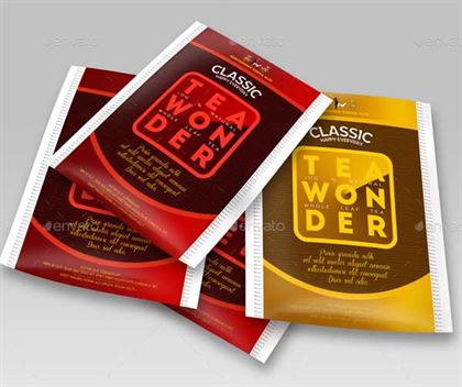 Editable Tea Packaging Design Templates
