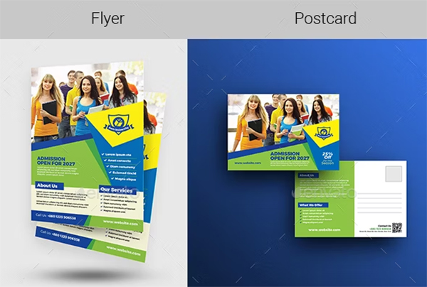 Education Promotional Flyer & Postcard Bundle