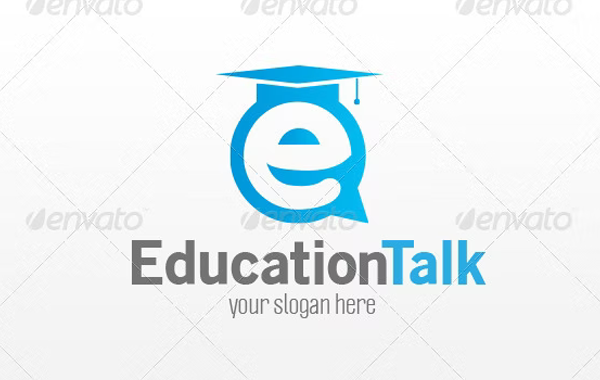 Education Talk Logo Template