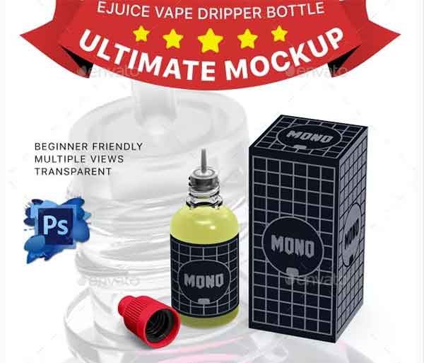 Dropper Bottle Vape MockUp