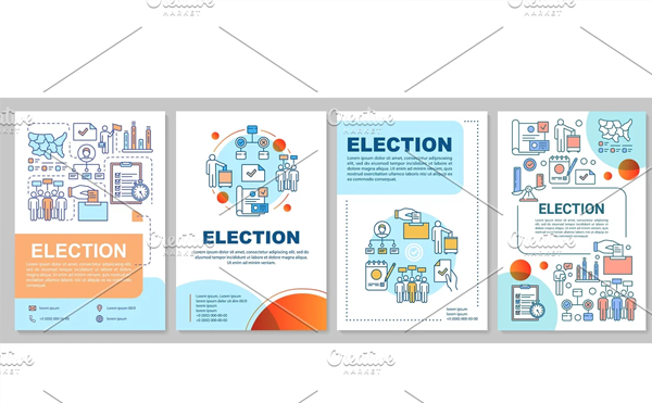 Election Brochure Layout Template