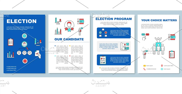 Election Brochure Template Layout