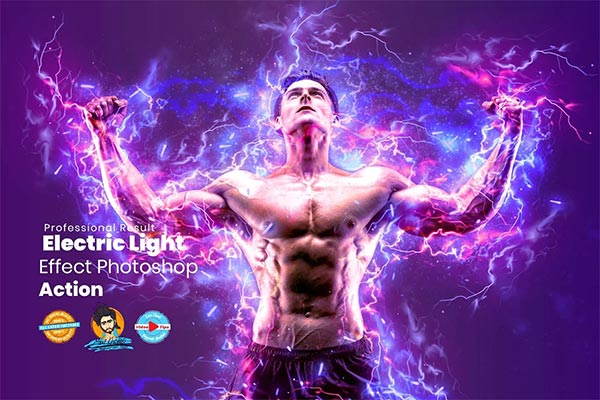 Electric Effect Photoshop Action