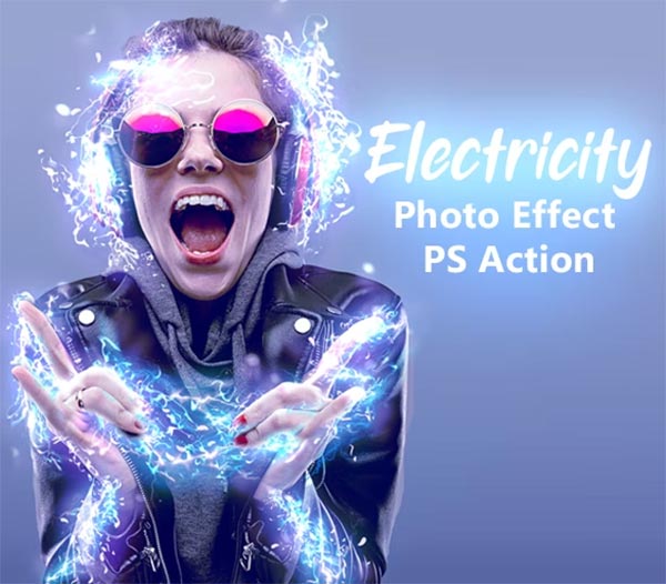Electricity Photo Effect PS Action