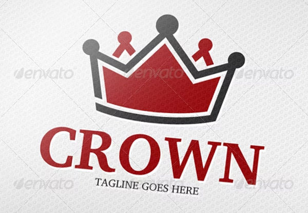 Elegant Crown Restaurant Logo Template