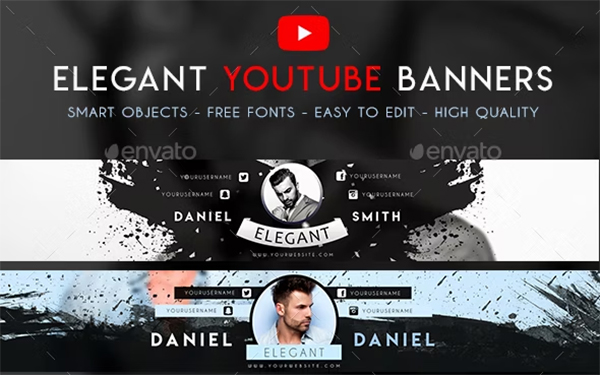 Elegant YouTube Banners