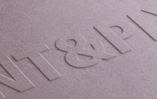 Embossed Recycled Paper Logo Mockup
