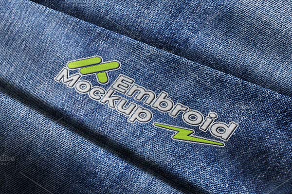 Embroidery Patch Mockup Download