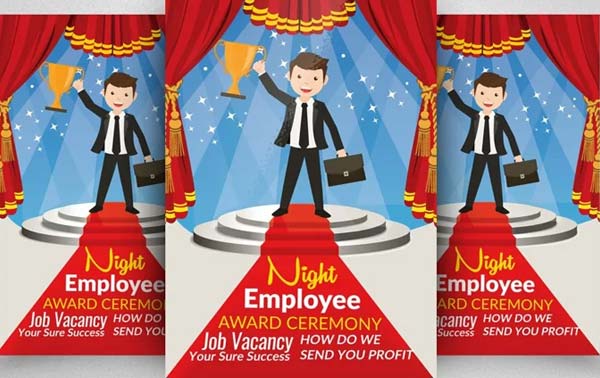 Employee Award Party Night Flyer
