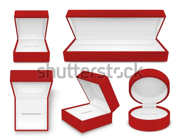 Empty Jewelry Box Mockup