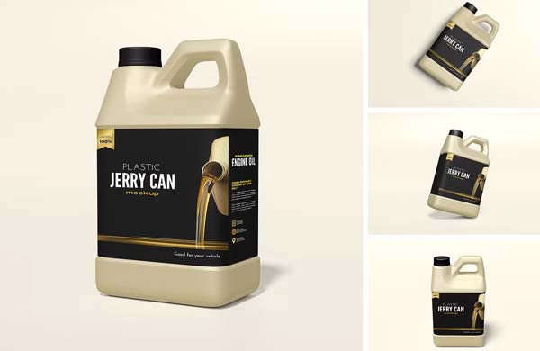 Engine Oil Bottle Mockup PSD