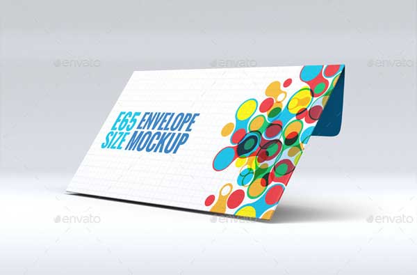 Envelope E65 Mock-Up Template