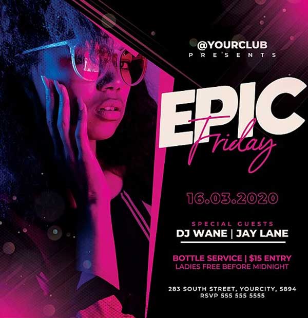 Epic NightClub Party Flyer Template