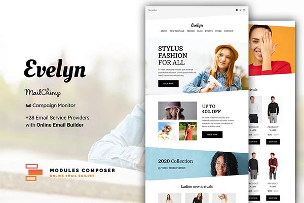 Evelyn E-Commerce Email Template