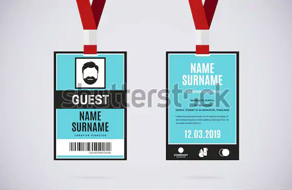 Event Guest Id Card Set