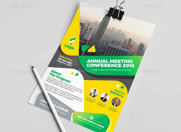 Event Summit Meeting Conference Flyer Template