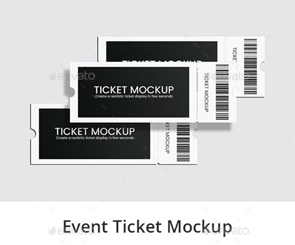 Event Ticket Mockups