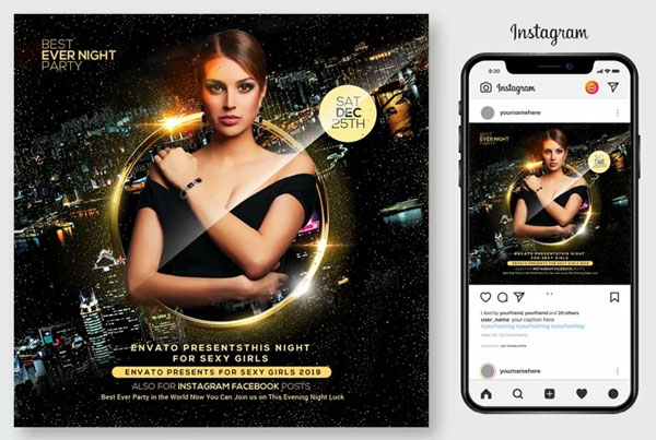 Every Night Party Instagram Banner