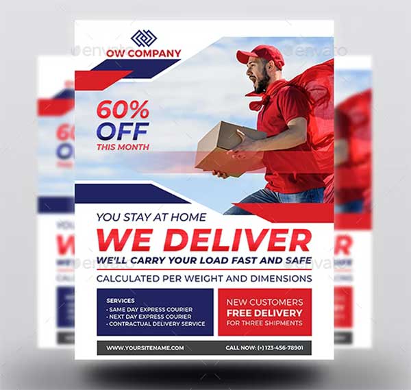 Express Delivery Flyer Template