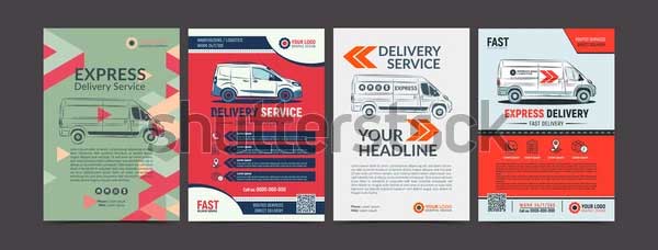 Express Delivery Service Brochure Flyer Design