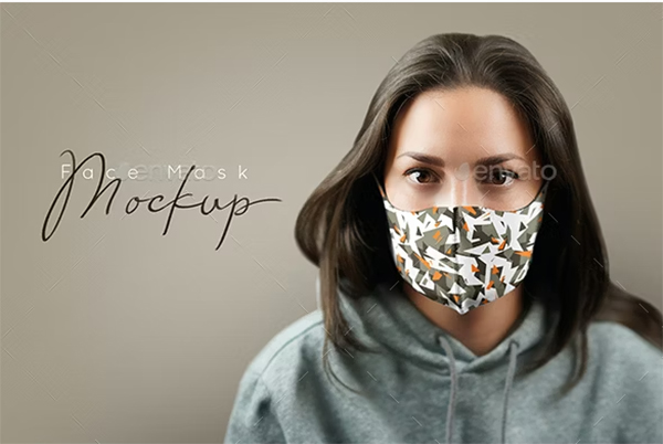 Face Mask Mockup Design