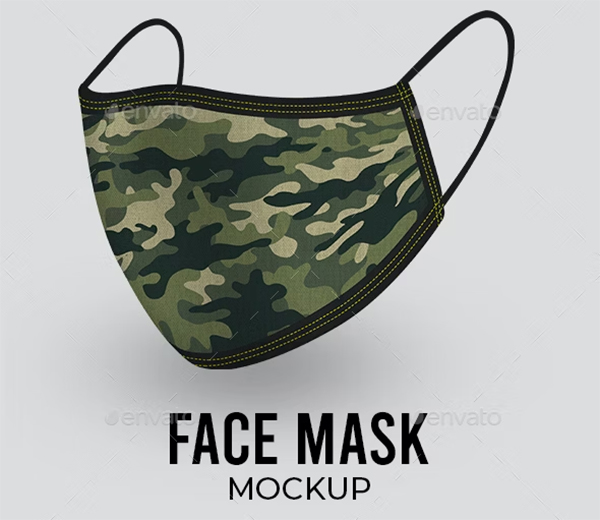 Face Mask Mockup PSD