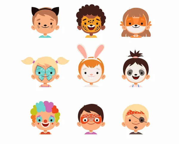 Face Painting Avatars Template