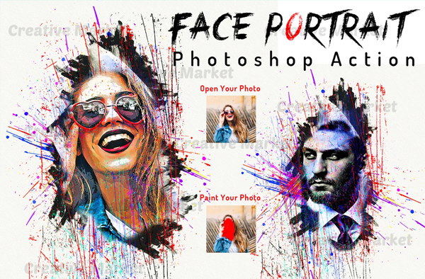 Face Portrait Photoshop Action