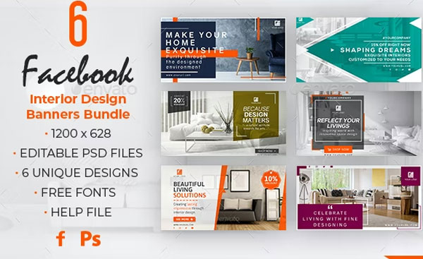 Facebook Interior Design Banners
