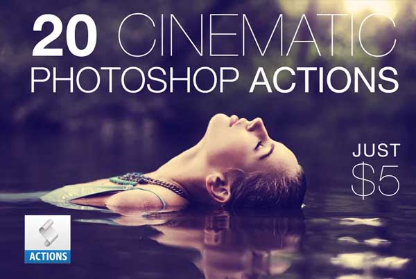 Faded Cinematic Photoshop Actions Pack