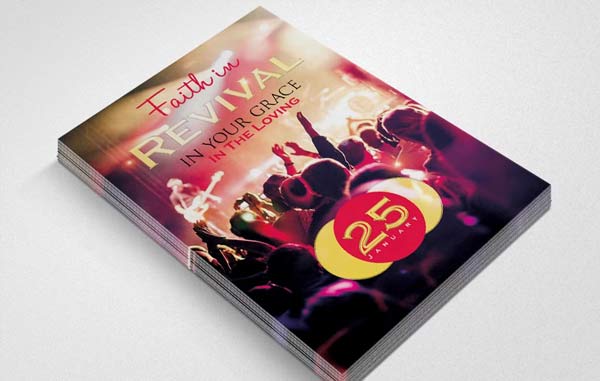 Faith and Worship Concert Flyer Printable Template