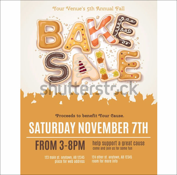 Fall Bake Sale Flyer