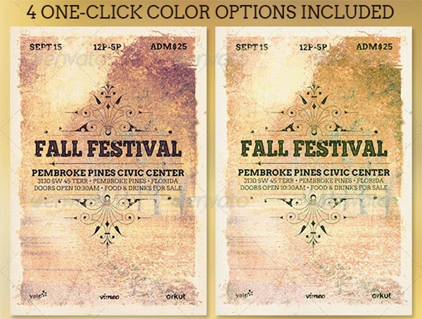 Fall Festival Poster Template